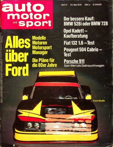 Deckblatt Auto Motor und Sport (11/1978)